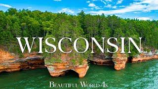 Wisconsin 4K - A Serene Retreat with Peaceful Lakes and Endless Green Fields - Relaxing Music