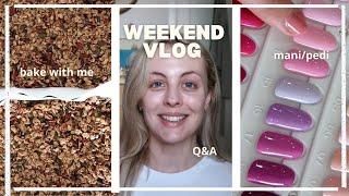 WEEKEND VLOG | granola recipe, q&a, makeup storage & more