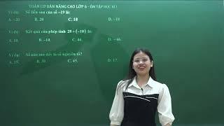 Toán lớp 6 - Ôn tập học kì 1 - Cô Nguyễn Quỳnh - Vinastudy.vn