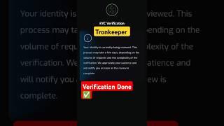 Tronkeeper verification #tronkeeper #tron