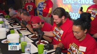 Bucky's fifth annual Diablo wing challenge on The Upside