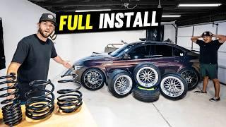 BMW F80 M3/M4 Lowering Springs & BBS Wheels Install (The Easy Way)