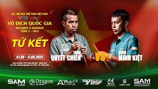 TV | TRẦN QUYẾT CHIẾN - ĐOÀN MINH KIỆT, Tứ kết  Bida 3 Băng Vô Địch Quốc Gia Aplus Table