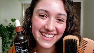 ASMR Friend Pampers You  Scalp Massage & Hair Play (Layered Sounds)