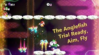 Super Mario Bros. WONDER - The Anglefish Trial: Ready, Aim, Fly! | 2 players | 2024