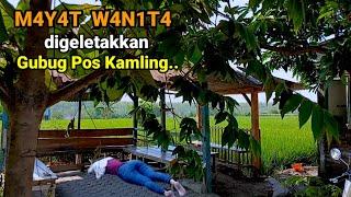 Lokasi tempat ditemukan Marsinah tergeletak Gubug Pos Kamling tengah Sawah kejadian Nganjuk 1993.