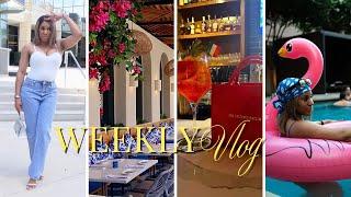 Weekly Vlog + 4TH Pool Party+ Andrettis + Reunion Tower + Lyla