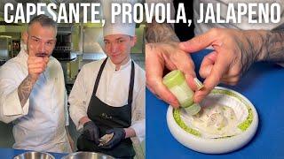 CAPESANTE, PROVOLA E JALAPENO - Chef Roberto Di Pinto