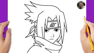 How to draw Sasuke Uchiha easy | Sasuke Uchiha part 1 | Naruto Drawing