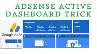 adsense active dashboard trick II New update 2024