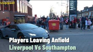 Liverpool Players Leaving Anfield in Their Cars After 3-1 Win vs Southampton | Premier League