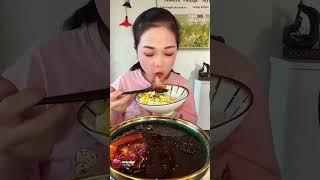 Braised Pork Belly with a Rice Dish, Tasting Show, #mukbang #chinesefood #asmr  #food