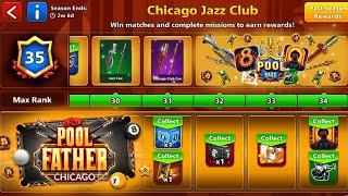 New 100M Table & CHICAGO JAZZ CLUB Pool Pass Level Max +  8 Ball Pool - Gaming With K