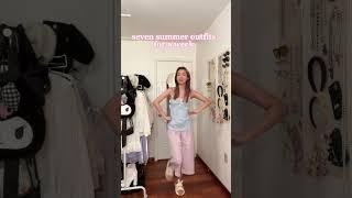 seven summer outfits for this week :3  #fashion