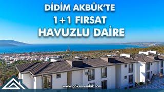 Didim Akbük'te Havuzlu Sitede Satılık 1+1 Daire