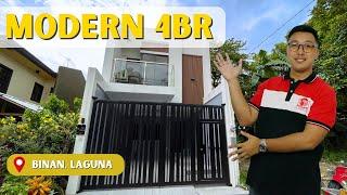 4BR Modern House and Lot for Sale | Biñan Laguna | RFO | P7.5M | Bank Financing | Near Carmona Exit