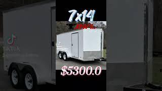 Save money with Plain Ol' Trailers today! #enclosedtrailer #cargotrailer #trailerforsale