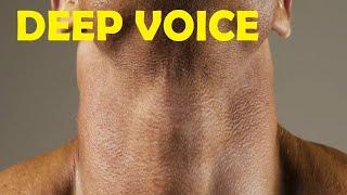 how to get a deeper voice naturally in only 3 minutes