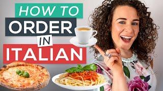 How to Order Food and Drinks in Italian  FREE PDF [Italian for Beginners]