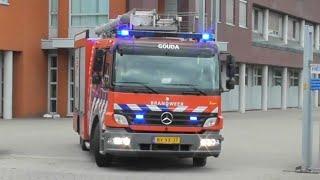 Brandweer Gouda TS3130 met spoed naar melding van een autobrand op de A20 bij Moordrecht!