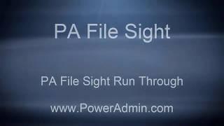 Configuring PA File Sight