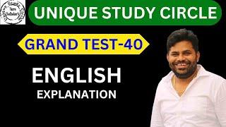 GRAND TEST-40 ENGLISH EXPLANATION