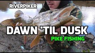 River pike lure session - dawn til dusk (video 73)