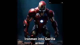 Ironman suit convert into Gorilla Suit #ironman#gorrila#gorillaarmy#marvel#ai#trending