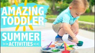 SUMMER ACTIVITIES FOR TODDLERS | Easy Summer Fun Activities to Play Outside with Toddlers | CWTC