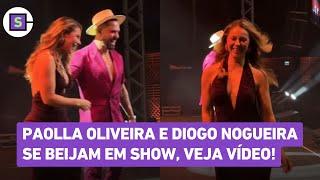 Paolla Oliveira 'invades' Diogo Nogueira's show and kisses her boyfriend, see how it went!