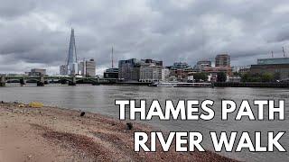 London’s Hidden Riverside | Thames Path to St. Paul’s Cathedral | 4K Walk