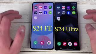 Samsung S24 FE Vs Samsung S24 Ultra Speed Test Comparison