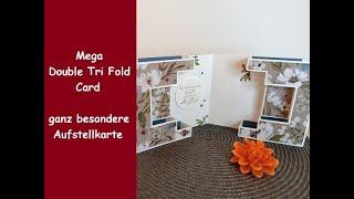 Effektvolle Hingucker-Karte: Double tri fold card - ganz besondere Aufstellkarte - Stampin' Up!®