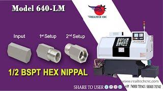 1/2 BSPT HEX NIPPAL | RealTech CNC Machine VD-143