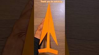 how to make a paper aeroplane that fly far/easy paper airplane #shortsfeed #shorts #short #airplane