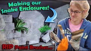 Decorating our Reptile Zoo Enclosures! (Part 2)