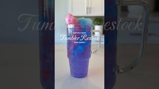 Cotton candy daily tumbler cup restock 🩵 #cottoncandyalani #alanienergy #tumblercup #asmrrestock