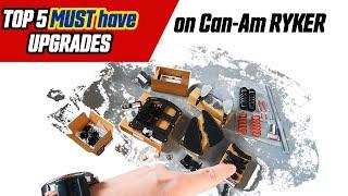 Can Am Ryker Top 5 Upgrades | MartinTheVlogger Can Am Motorcycles Parts and Accessories