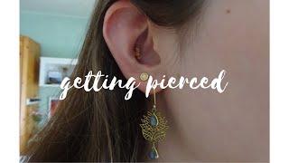 Get a conch piercing with me - first real piercing - experience and talk through