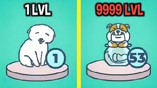 MAX LEVEL in Woof Foow - Merge Cute Dogs Game