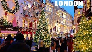 Luxury MAYFAIR Christmas Lights & Decorations 2024 | London's BEST Christmas Display [4K]