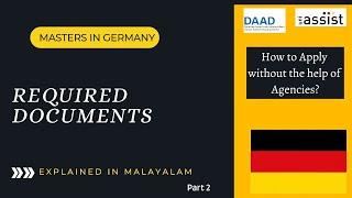 APS & Other Documents for Applying Masters in Germany(Malayalam) | TheKatChat #germany