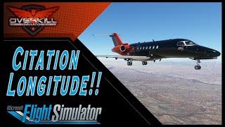 Cessna Citation Longitude AAU2 Flight In MSFS!