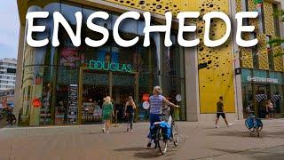 [4K 60fps]Enschede - crowded city centre, Netherlands | Binnenstad | August 2022