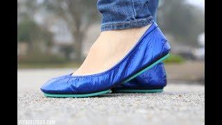 Sapphire Tieks (with Cobalt Tieks, Tiek Blue and Moonstruck Tieks)