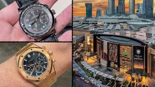 Luxury watch shopping Dubai Mall - best watches from AP Rolex A.Lange Panerai Omega Breitling