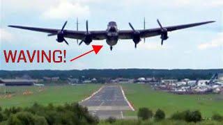  Goosebumps As Glorious Sounding WW2 Lancaster Bomber Takes off With Spitfire Lead.