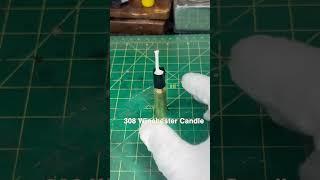 308 WINCHESTER 308 CANDLE ️(RED) MELT by W2M #asmr #shorts #candle