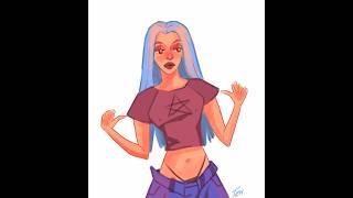 Y2K digital art speedpaint #y2k #shorts #painting #speedart #speedpaint #digitaldrawing #digitalart