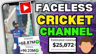 Create A Monetised Faceless Cricket News Channel Without Copyright. #facelesschannel